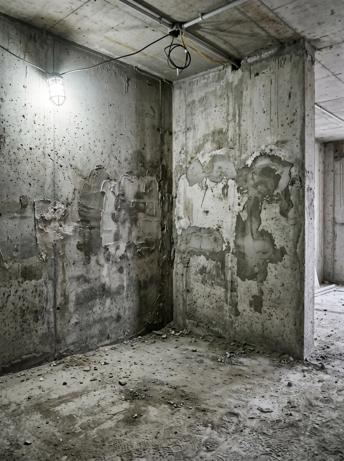 Стены в новостройке до покраски